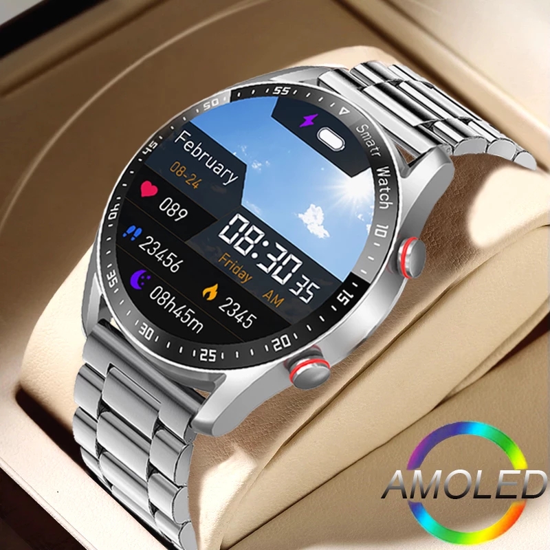 Industrial Laser Temperature - ECG+PPG Bluetooth Call Smart Watch Men
