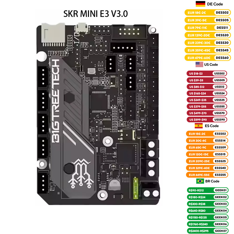 Laser Controller Board - BIGTREETECH SKR MINI E3 V3.0 3D