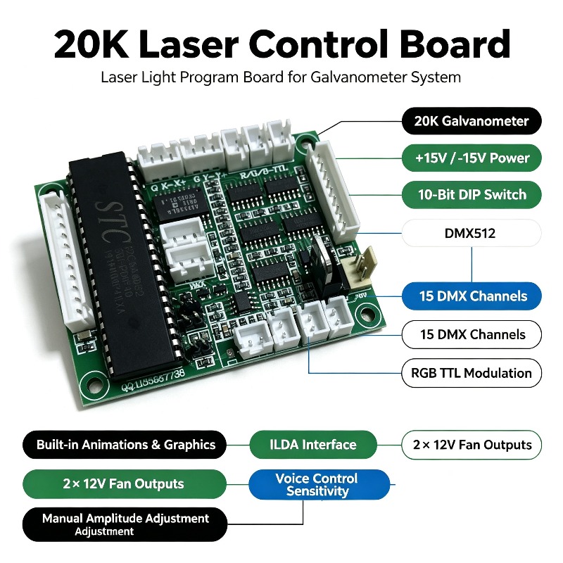 Laser Controller Board - Laser Control Circuit Board 20K Laser