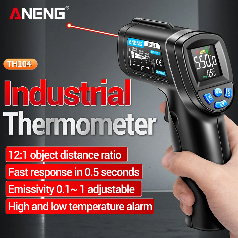 ANENG -50~550℃ Infrared Thermo - đánh giá và giá Industrial Laser Temperature Gun