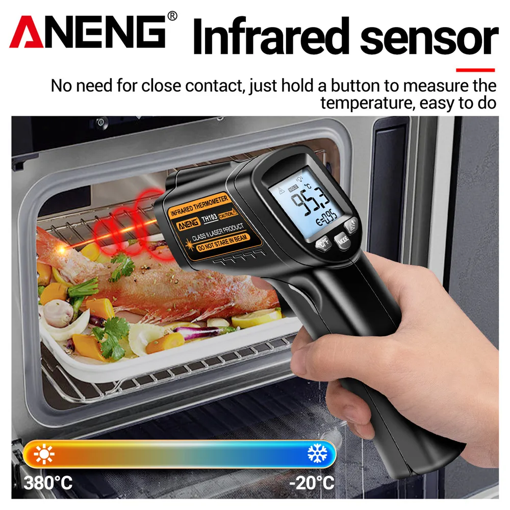 Infrared Laser Temperature Gun - đánh giá và giá Industrial Laser Temperature Gun