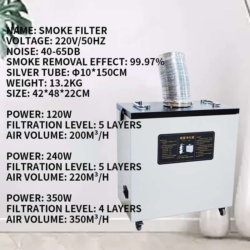 240W Pure Air Fume Extractor I - đánh giá và giá Industrial Laser Metal Cutter