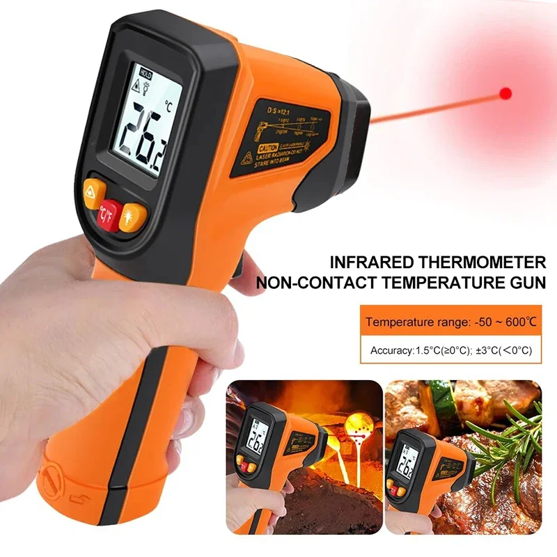 T400 T600 Digital Infrared The - đánh giá và giá Industrial Laser Temperature Gun