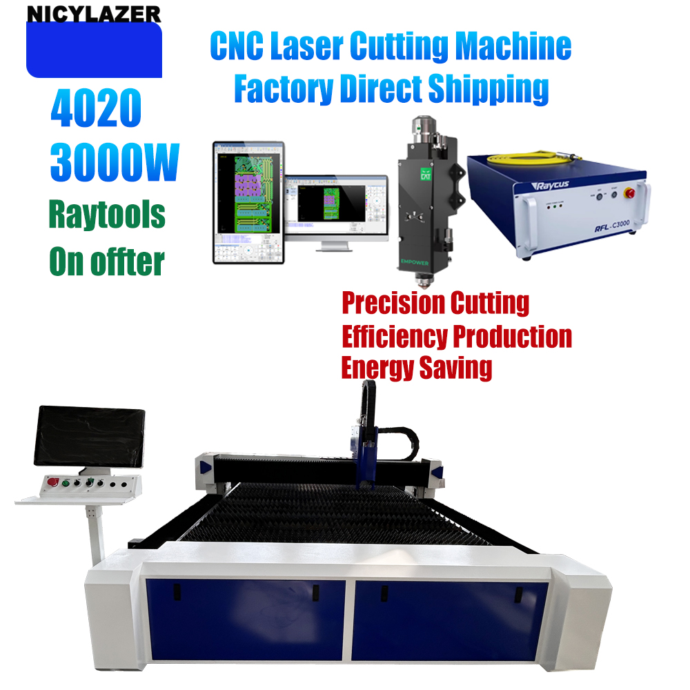 NICYLAZER CNC 3000W 4020 Fiber - đánh giá và giá Industrial Laser Metal Cutter