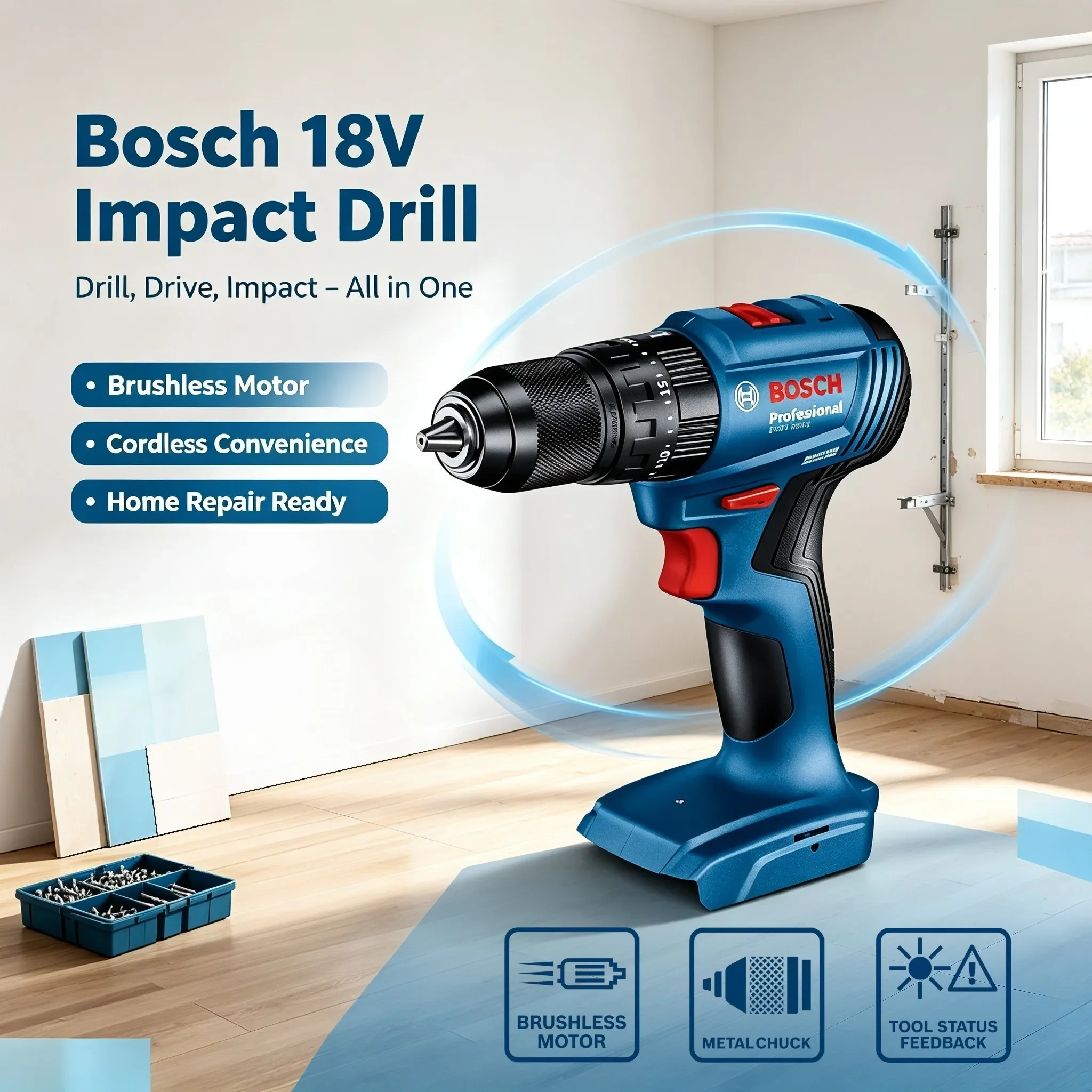 Bosch GSB 185-LI 18V Brushless - đánh giá và giá Bosch Drill Gsb 18V